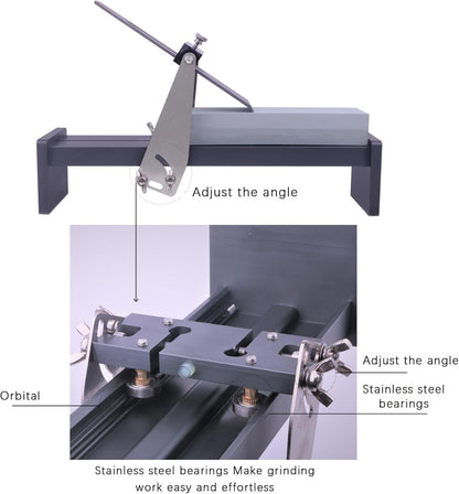 Sharp knife sharpener - Adjustable sharpener tool - Woodworking carving chisel grinding fixture -Ideal choice for Kitchen Knives & Folding knife & chisels