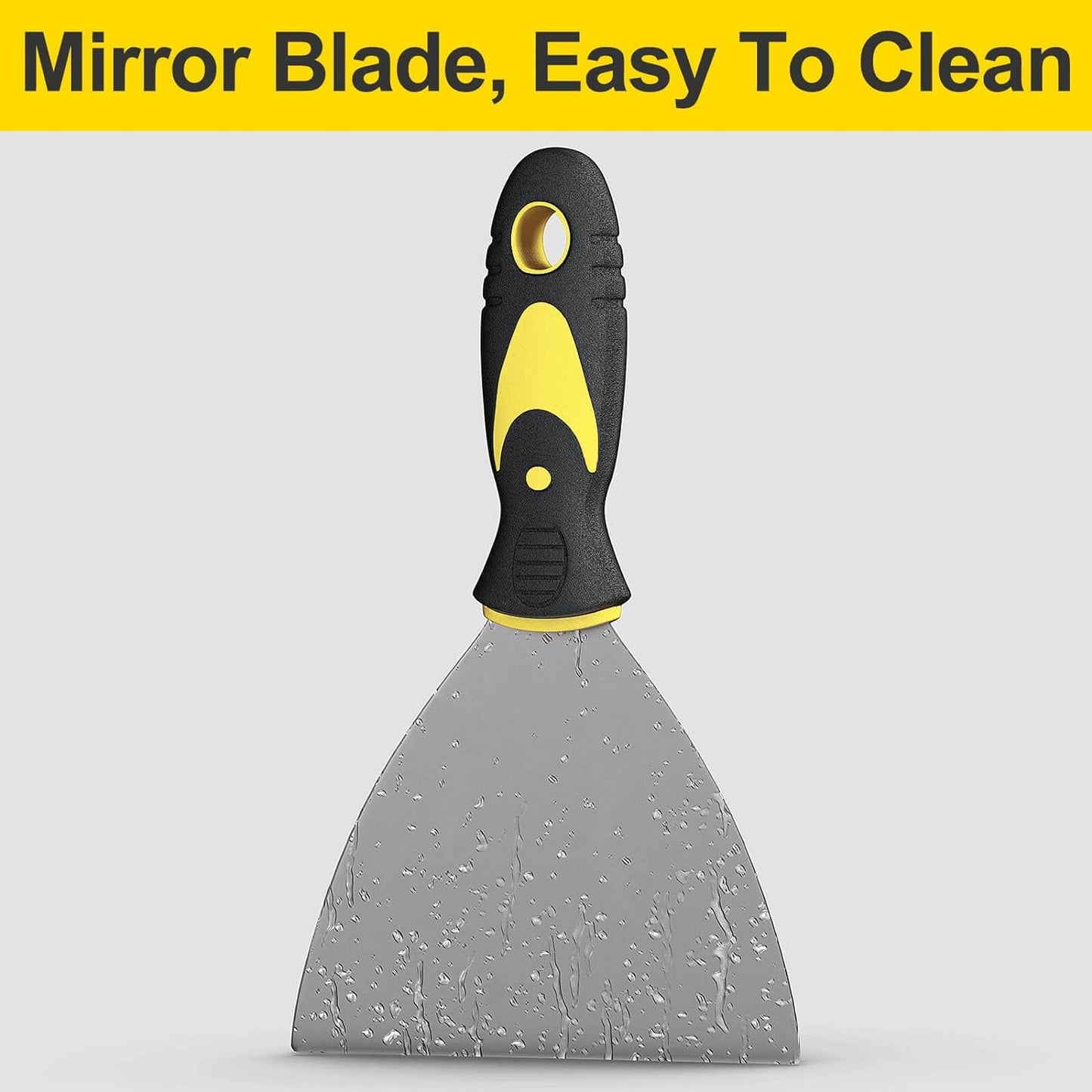 Rerdeim 5Pcs Putty Knife, Set, 1" 2" 3" 4" 5" Scraper, Spackle Knife, Paint Scraper, Scraper Tool, No Rusting, Perfect For Repairing Drywall, Removing Wallpaper, Mud, Plaster Scraping