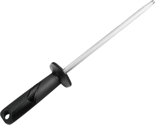 SHARPAL 119N Diamond Sharpening Steel – Professional Solid Knife Sharpener Honing Rod with Built-in Angle Guides, Sharpens, Realigns, and Polishes Edges for Chef and Kitchen Knives Mothers Day Gifts