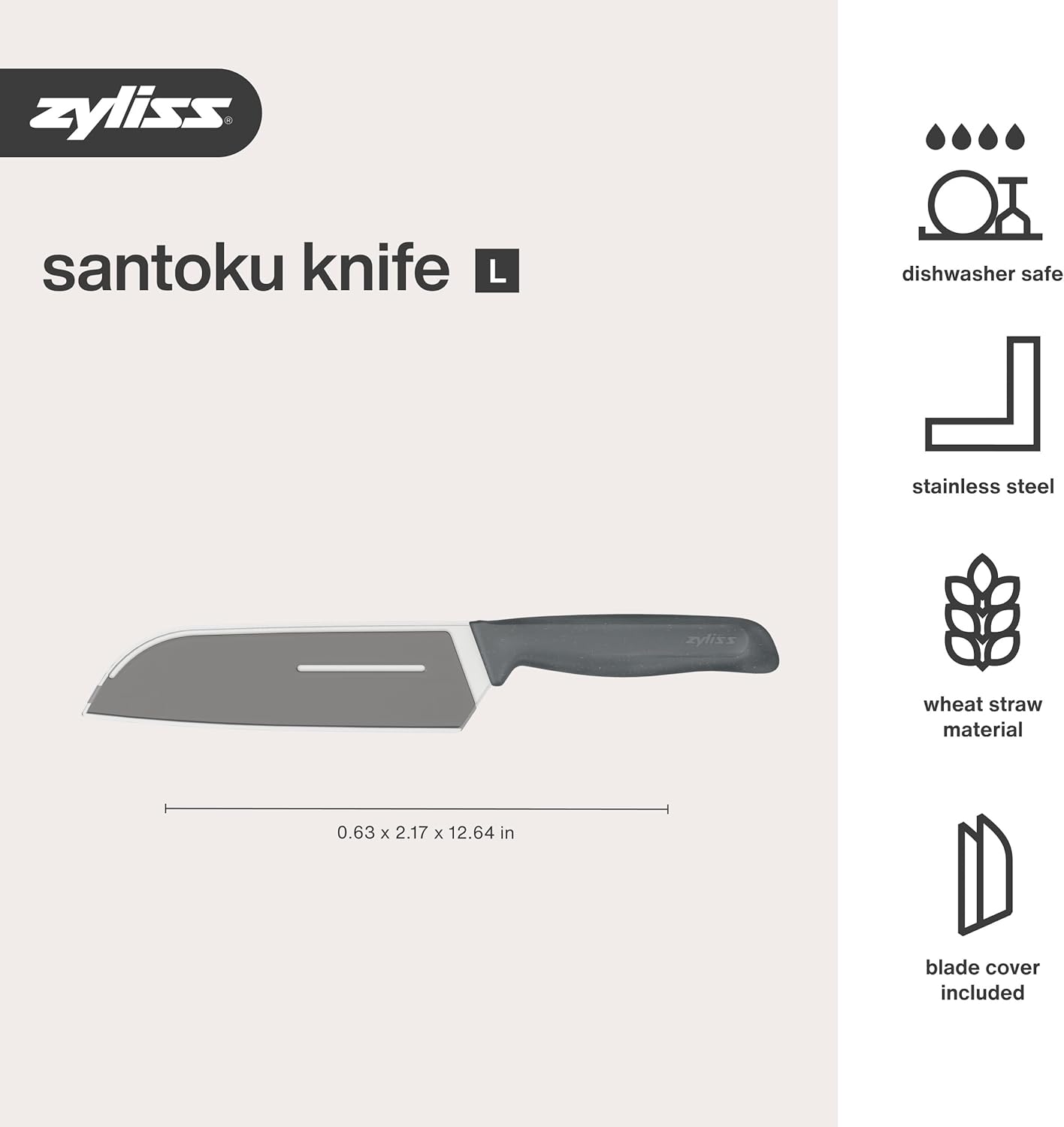 Zyliss Bread Knife - Serrated Bread Knife with Ergonomic Handle - Stainless Steel Kitchen Blade - Sharp Serrated Blade for Precision Slicing - Kitchen Tool for Everyday Use
