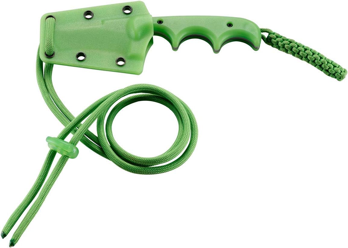 CRKT Minimalist Bowie Outdoor Survival Fixed Blade Knife with Sheath: Stainless Steel Plain Edge Blade, Micarta Handle, 2387