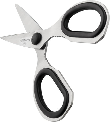 Ergo Chef All-Purpose Come-Apart Kitchen Shears for Poultry, Fish, Vegetables, Herb Stripper, Bottle Opener (Black)