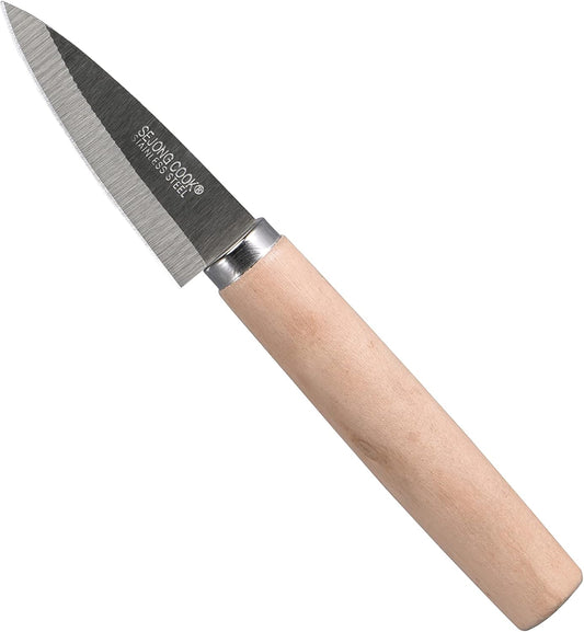 Oyster Shucking Knife, Commercial Grade Clam and Shellfish tool With Ergonomic Grip And Wood Handle, Good For Home Restaurant Kitchen And Outdoor (2.5T Stainless Steel)