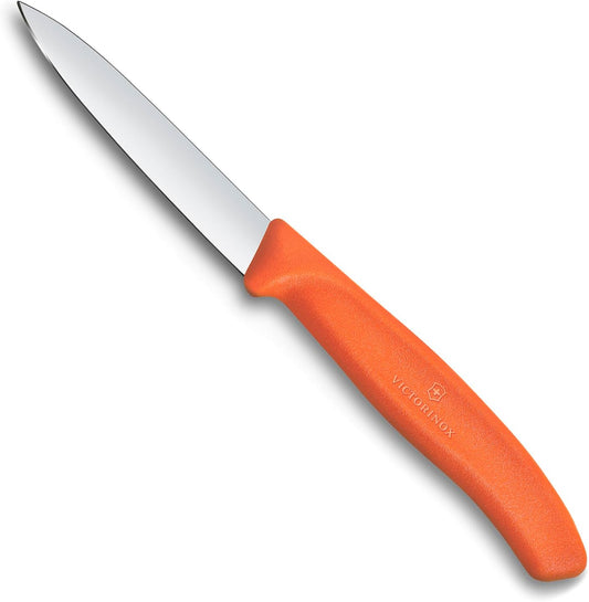 Victorinox Swiss Classic 3.25 Inch Straight Edge Spear Point Paring Knife - Orange