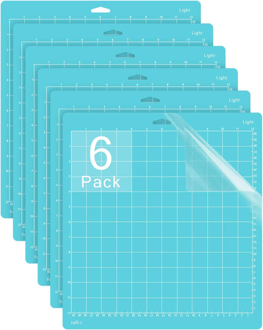 Gwybkq Cutting Mat 12"x12" Standard Grip 8 Pack, Compatible with Cricut Maker 4/Explore Air/One, Non-Slip Durable Adhesive Mats, Replacement Cutting Accessories for Die-Cutting, Quilting & Crafts