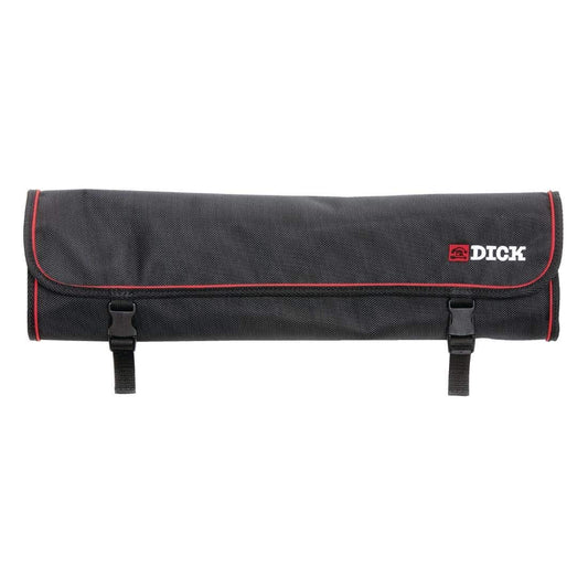 F. DICK – Chef Knife Roll Bag Black - Knife bag with 7 slots - Safe storage & transportation - Hard wearing - Space saving - Simple maintenance - Convenient closure - Lightweight - Made in Germany