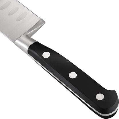 Cooks Standard Steak Knives Set 6-Piece, High Carbon Stainless Steel Classic Sharp Kitchen Steak Knife, Ergonomic Handle,Black