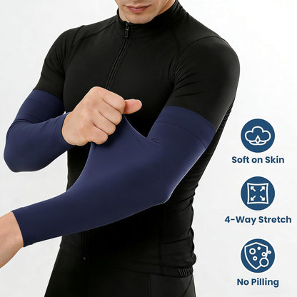 Mochabao 8 Pairs Soft Arm Sleeves, UV Sun Protection Cooling Compression Arm Covers for Outdoor Work, Sports, Men & Women