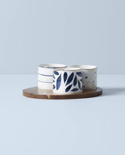 Lenox 895698 Blue Bay 2-Piece Glass Cutting Board Set