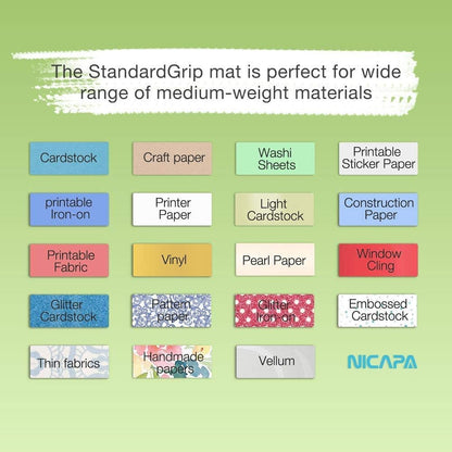 Replacement Cutting Mat for Cricut Maker 3/Maker/Explore 3/Air 2/Air/One (12x12 inch 3pack-Standardgrip、Lightgrip、Stronggrip) Adhesive&Sticky Non-Slip Flexible Square Gridded Cut Mats Set