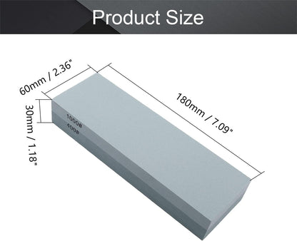 Utoolmart Double-Sided Whetstone Knives Sharpener Sharpening Stone 600/1500 Grit Water Stone for Scissors Razors Carving Tool 1Pcs
