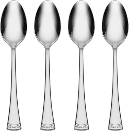 Lenox Silverware Set, Portola 12-Piece Steak Knife Flatware Set, Service For 12, Made Of 18/10 Stainless Steel, Dishwasher Safe, Home And Kitchen Utensils, Knives, Cutlery (Silver, 12 Piece)