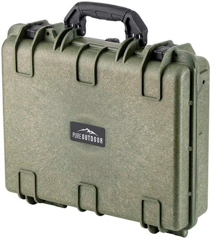 Monoprice Weatherproof/Shockproof Hard Case - Black Ip67 Level Dust and Water Protection Up to 1 Meter Depth with Customizable Foam, 10" x 9" x 7", 6.6 Liter