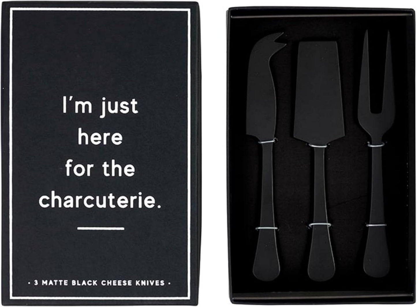 Santa Barbara Design Studio Cheese Knives - Gift Boxed Stainless Steel Knife & Spreader, 2-Piece, Marble Handle