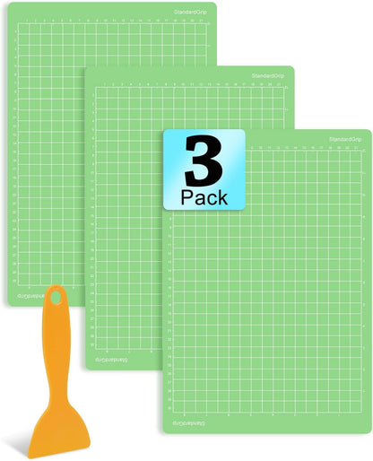 UCEC 10 Pack Cutting Mat Compatible with Joy Xtra, 8.5x12in Standard & Light Grip Reusable Cutting Mat, Adhesive Sticky Non-Slip Durable Cut Mats Replacement for Sewing Quilting and Craft