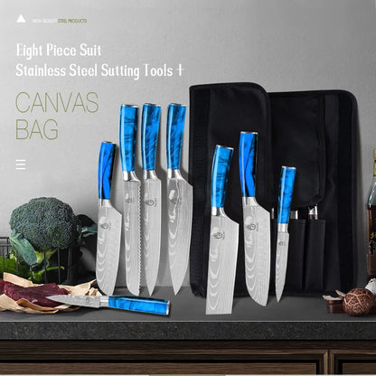 FULLHI Knife Set, 14pcs Japanese Knives Set, Premium German Stainless Steel chef Knife Set
