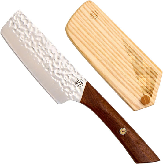Milk Street Limited Edition Premium Small Nakiri with Cocobolo Wood Handle Chef Knife
