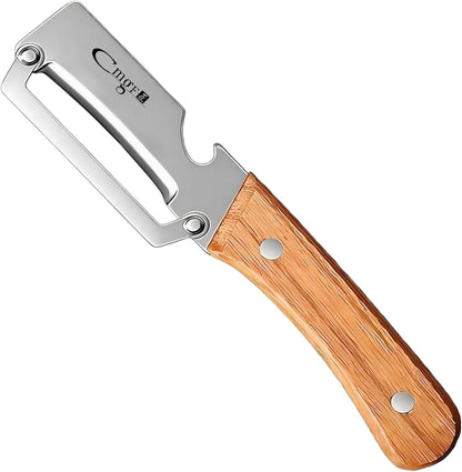 Multifunctional Vegetable Peeler with Stainless Steel Blade and Bottle Opener - Ideal for Veggie Potato Carrot and Apple Peeling