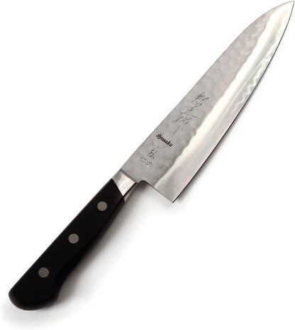 Japanese Petty Knife Aoko(Blue Steel)-No.2 Black Pakkawood Handle, 5.3-inch (135mm)