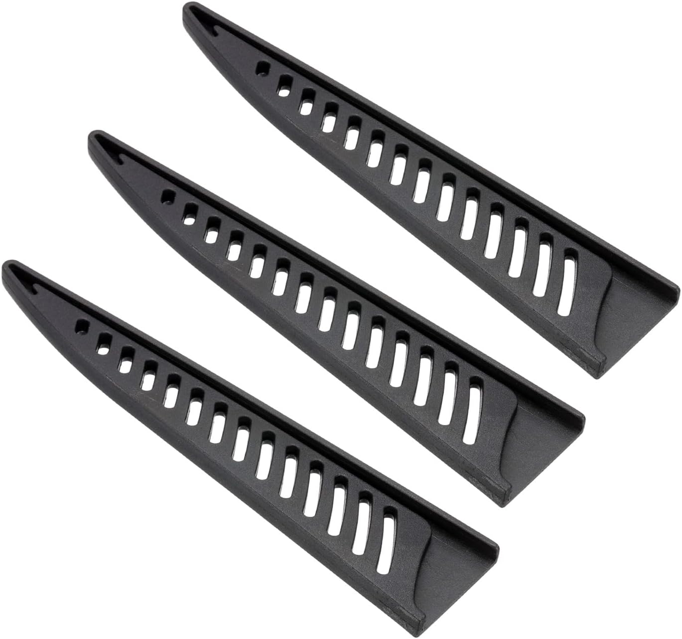 PATIKIL PP Safety Knife Cover Sleeves for 9.5" Chef Knife, 3 Pack Knives Edge Guard Blade Protector Universal Knife Sheath Portable for Kitchen, Black