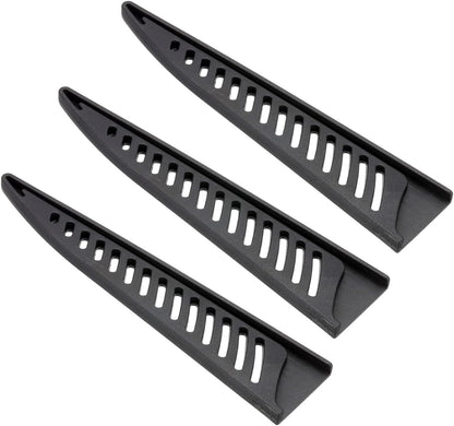 PATIKIL PP Safety Knife Cover Sleeves for 9.5" Chef Knife, 3 Pack Knives Edge Guard Blade Protector Universal Knife Sheath Portable for Kitchen, Black