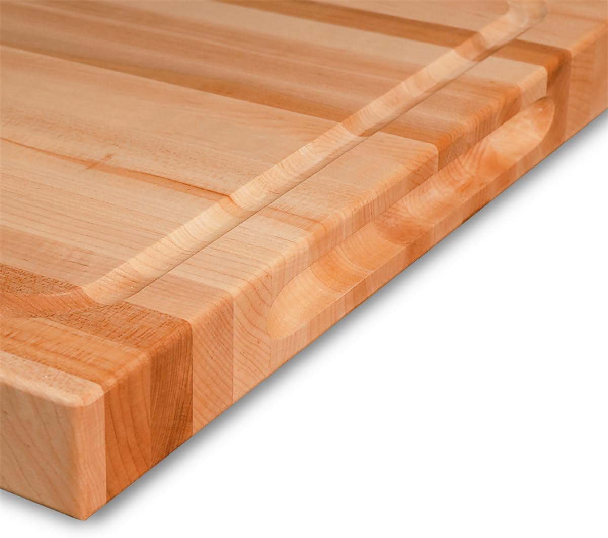 CONSDAN Walnut Cutting Board for Kitchen, USA Grown Hardwood, 20 x 15, with Invisible Inner Handle, Prefinished with Food-Grade Oil, Suitable for Kitchen Edge Grain, 1" Thick