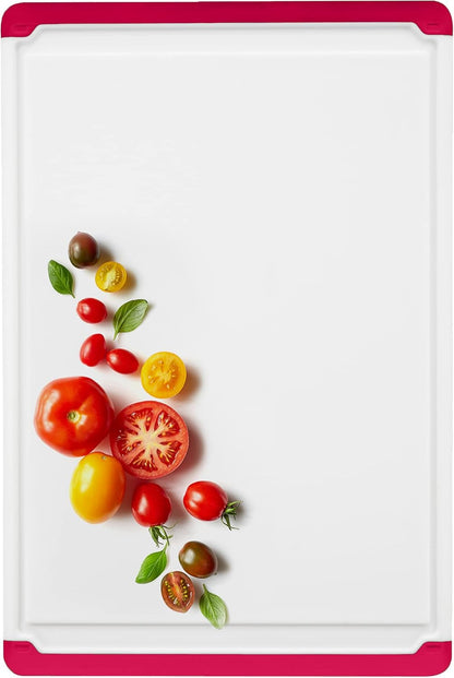 Extra Large Plastic Cutting Board for Kitchen - 18 Inch Dishwasher Safe Cutting Board, Reversible Chopping Board with Juice Groove + Non Slip Feet for Meat, Fruit, Vegetables, Meal Prep by Belwares