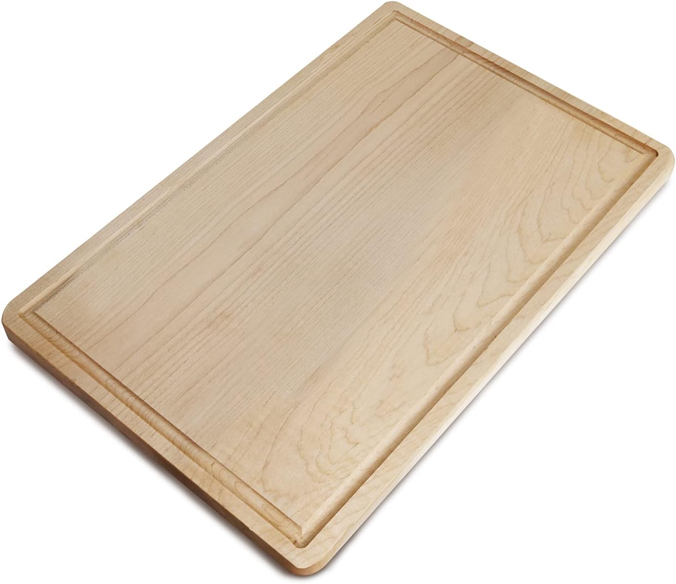 Casual Home Delice Rectangle Juice Drip Groove Cutting Board 15.5"Wx11"Dx0.75"H, Walnut
