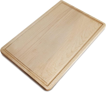 Casual Home Delice Rectangle Juice Drip Groove Cutting Board 15.5"Wx11"Dx0.75"H, Walnut