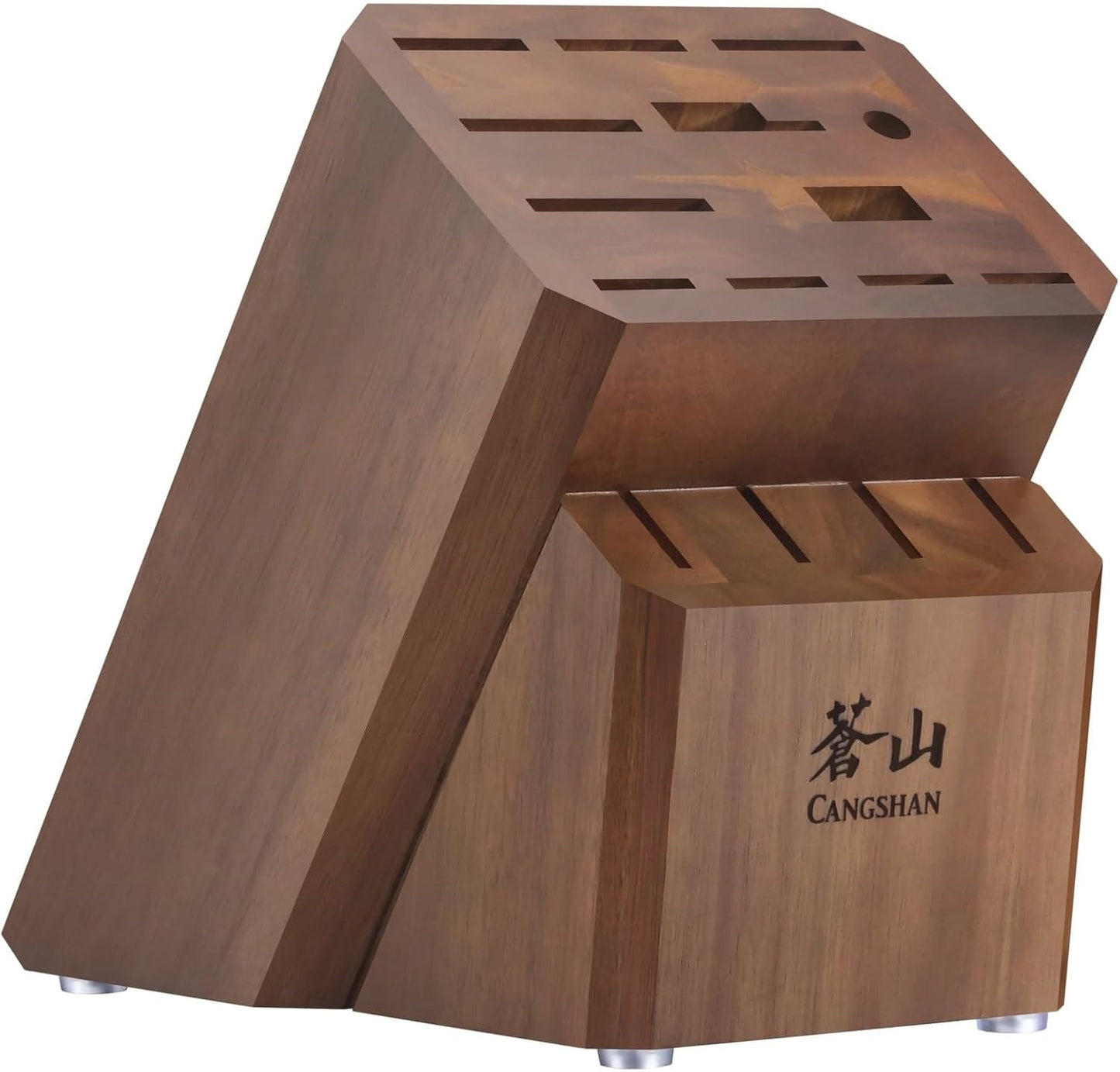 Cangshan Empty Knife Block, 16-Slot Organizer (Maple Wood)