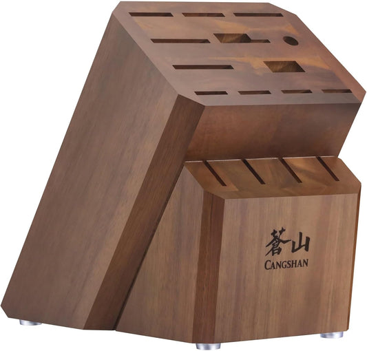 Cangshan Empty Knife Block, 16-Slot Organizer (Maple Wood)