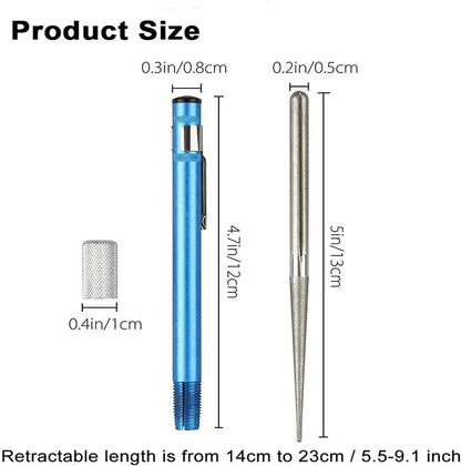 Knife Sharpener, Portable Retractable Diamond Knife Sharpening Steel Rod for Kitchen Outdoor Better Grit