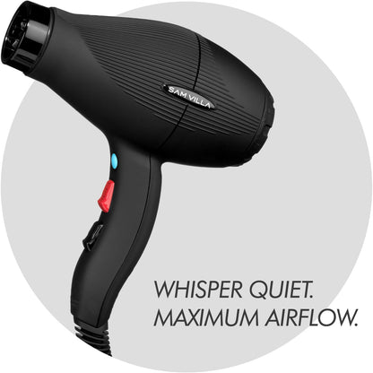 Sam Villa Lightweight & Quiet Ionic Professional Hair Dryer With Variable Speed & Temperature