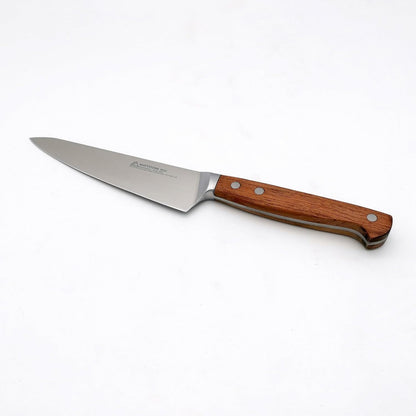 MATTSTONE HILL Utility Knife 5.5 Inch - Small Kitchen Compact Chef Knife, Petty, German Steel, Wood Handle