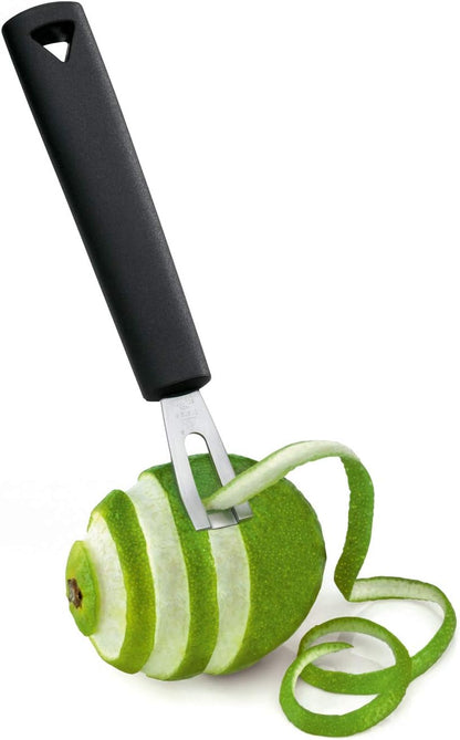 triangle Channel Knife - Rectangular Stainless Steel Blade - Fruit & Vegetable Carving Tool for Garnishing - GreenGrip Handle - Dishwasher Safe - Made in Germany