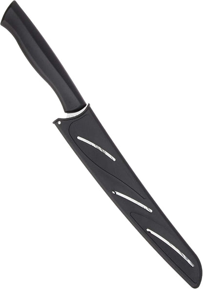 Kai Inspire Bread Knife, 9 Inch blade with Hammered Finish, , Silver