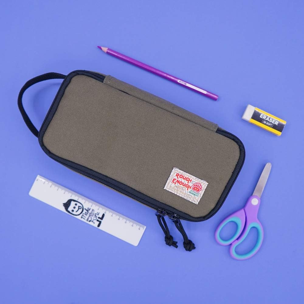 Rough Enough Small Tool Bag Pouch Box EDC Organizer Storage Case for Accessories with Zipper Portable Handle