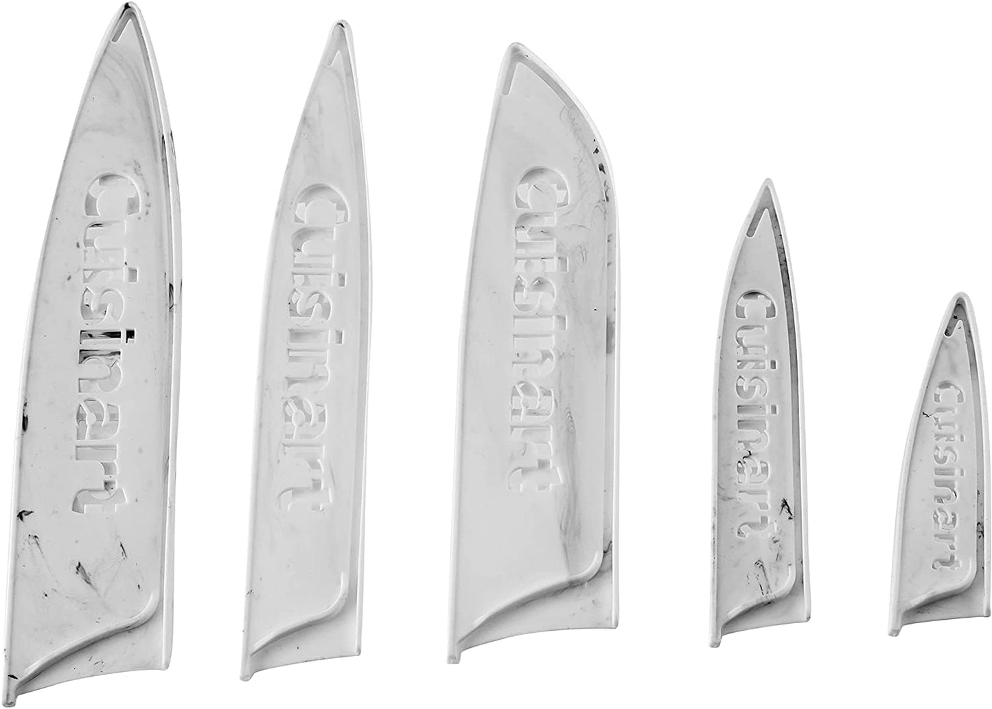 Cuisinart C55-10PCERM Ceramic Coated Knife Set with Blade Guard Sheaths (10- Piece Set) in Dark Pastels