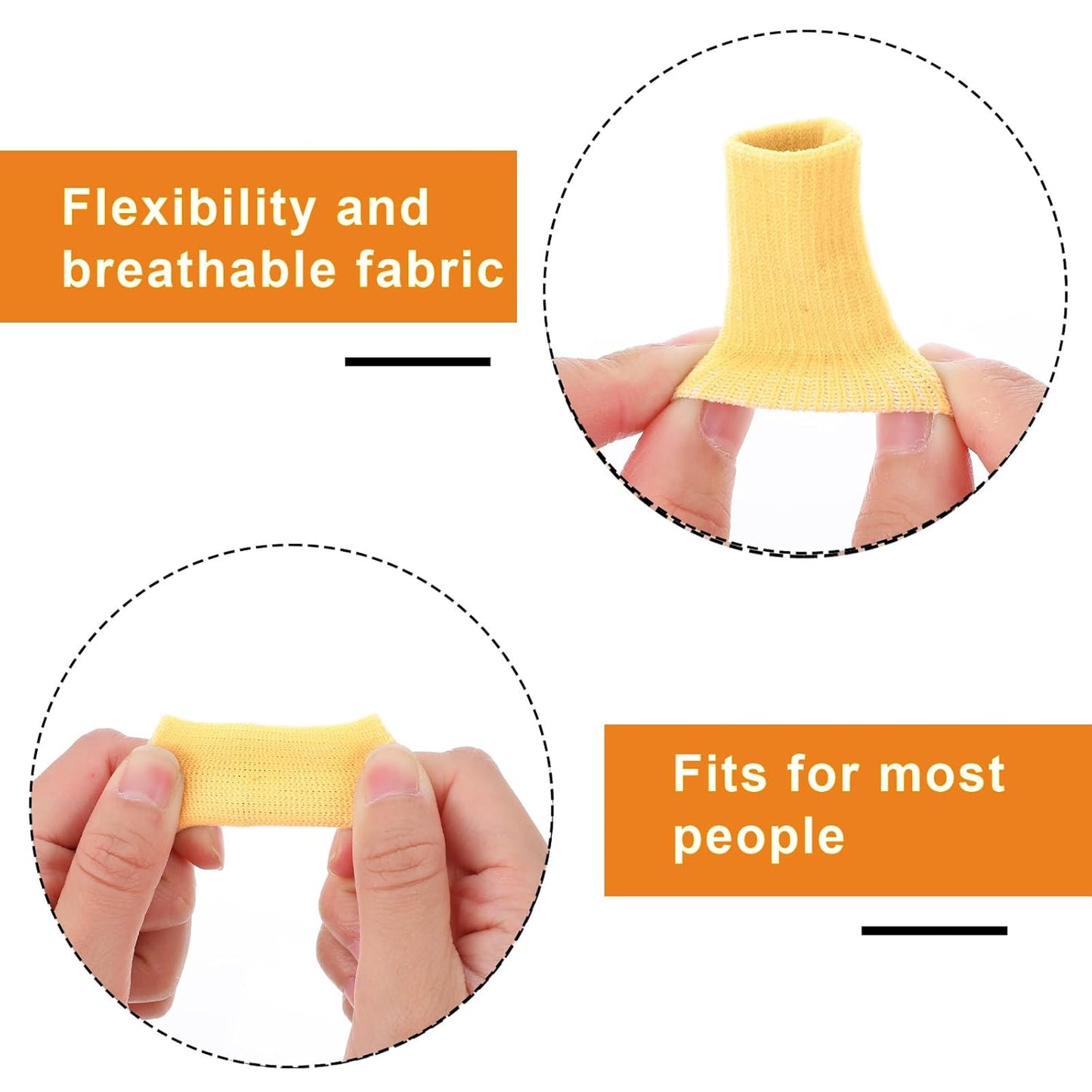 10 Pcs Black Finger Sleeves, Breathable Finger Brace, Compression Support for Arthritis, Thumb Splint for Relief Support Protector and Reliving Pain