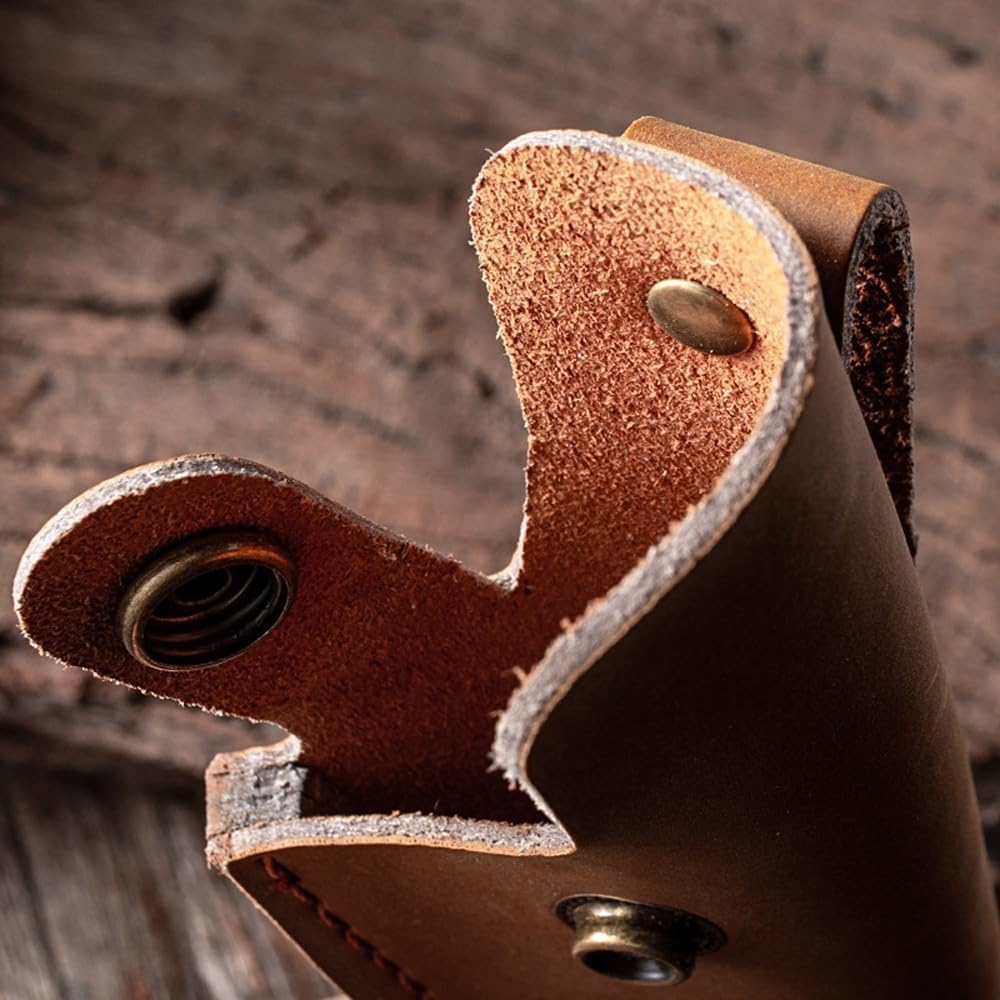 Leather Knife Sheath, Boning Knife Pouch Chef Fruit Knifes Shell for Camping Kitchen Outdoor Cooking (Not Include Knifes)