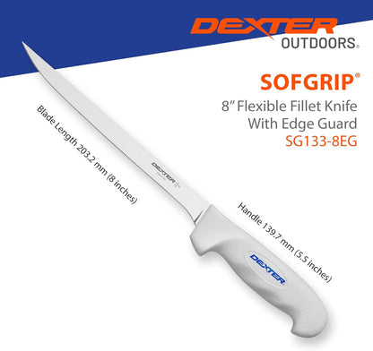 Dexter Outdoors 6" SOFGRIP Fillet Knife | Includes Edge Guard