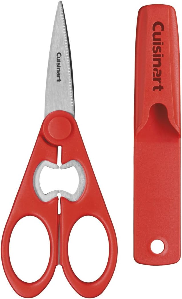 Cuisinart C77-2PSHR8B7R Classic Shears 2-Piece Set, 8" Black and 7" Red