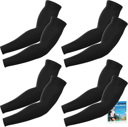 Arm Sleeves for Men Women, UV Sun Protection Compression Cooling Sun Sleeves Tattoo Cover - Volleyball Golf Baseball
