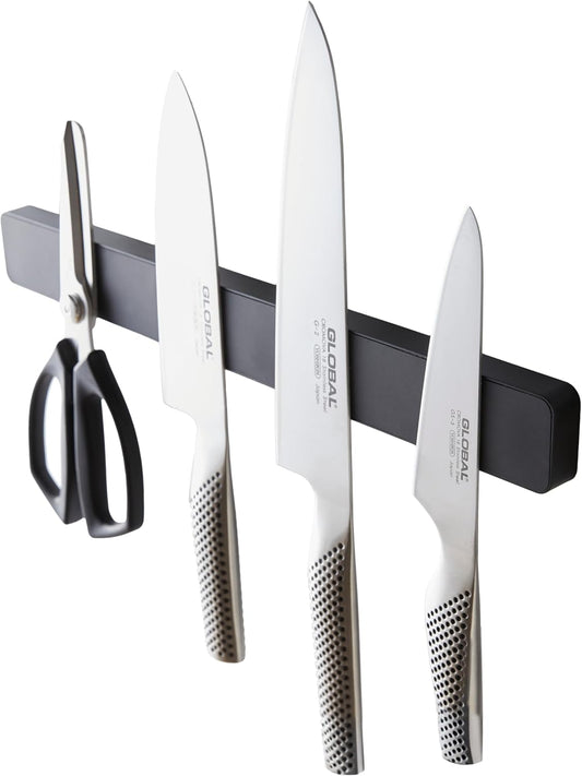 YAMAZAKI Home Magnetic Knife Holder Wall Mount – Strong Magnet Kitchen Knife Strip With Silicone Blade Protection, Easy Installation, Multi-Purpose Organizer For Kitchen, Bathroom & Workspace