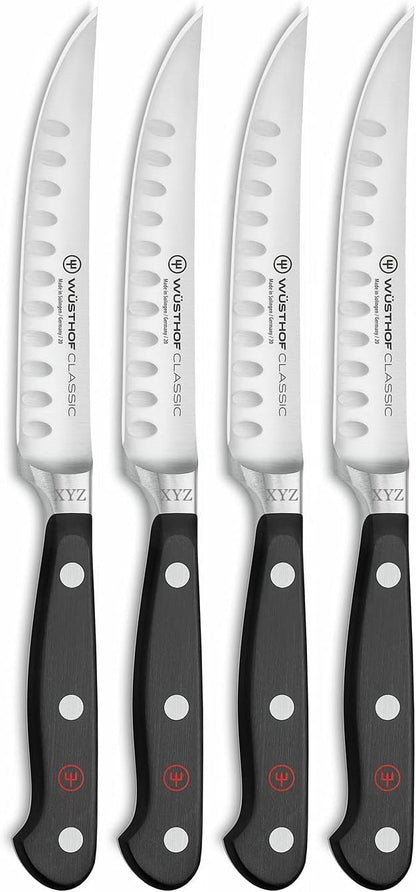 WÜSTHOF Classic 6-Piece Steak Knife Set, Black