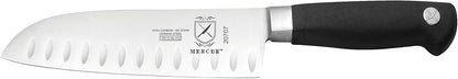 Mercer Culinary Genesis 7-Piece Forged Steak Knife Set, Steel/Black