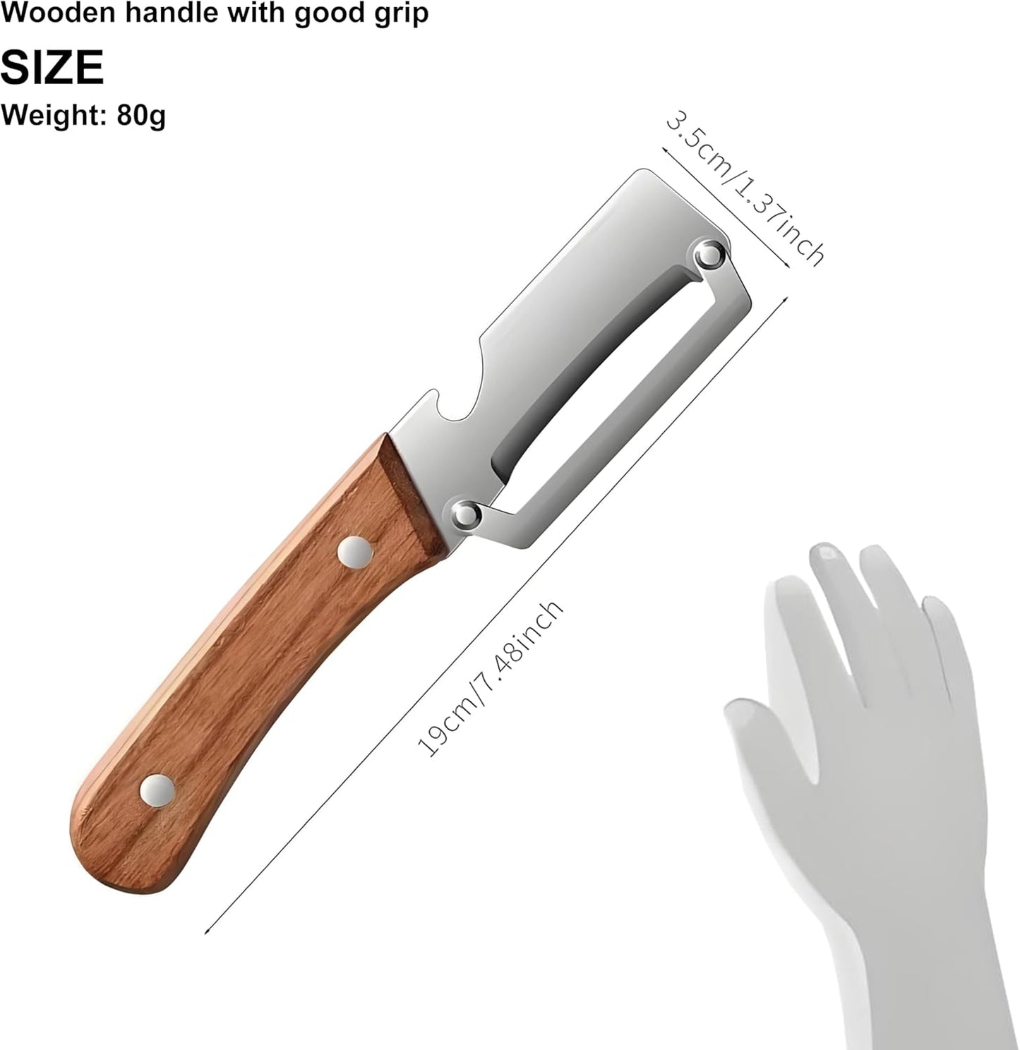 Potato Peelers for Kitchen, 2 Pcs, Just Like Mom's old steel Peeler