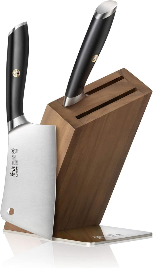Cangshan L1 Series 4-Piece HUA Knife Block Set, Forged German Steel, White, 1026986