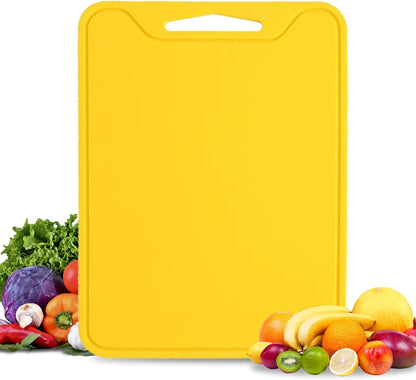 Silicone Cutting Boards for Kitchen 11.8''x 8.6'', BPA Free Flexible Cutting Board Cutting Mat for Meat, Vegetables and Fruit, Cutting Boards for Kitchen Dishwasher Safe