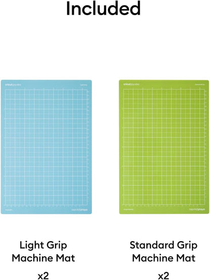 Cricut Mat Variety Pack (4 Count, 8.5in x 12in) - for Joy Xtra Machine - Includes 2 StandardGrip & 2 LightGrip